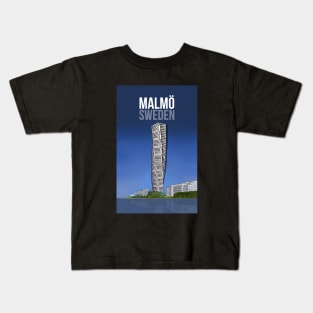 Oresund strait Malmo Sweden Scandinavian Kids T-Shirt